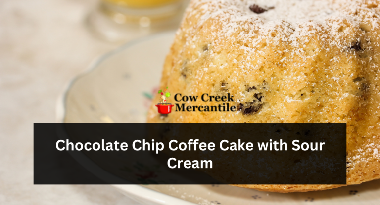 Chocolate Chip Coffee Cake with Sour Cream