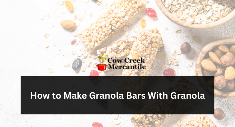 How to Make Granola Bars With Granola